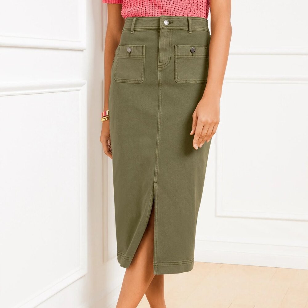 Denim Midi Skirt